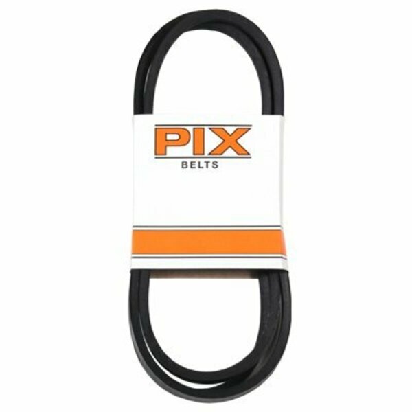 Pix North PIX X'SET V-Belt, 4L, 38 in L, 1/2 in W, 5/16 in Thick, Black A36/4L380